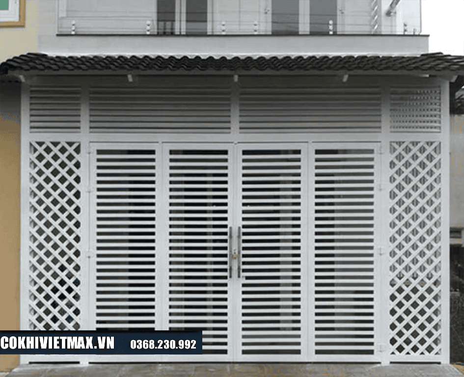 Cách làm cửa cổng sắt 4 cánh