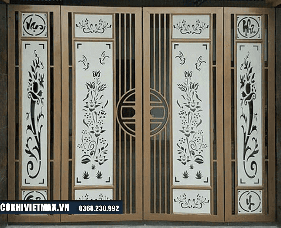 Cách làm cửa cổng sắt 4 cánh