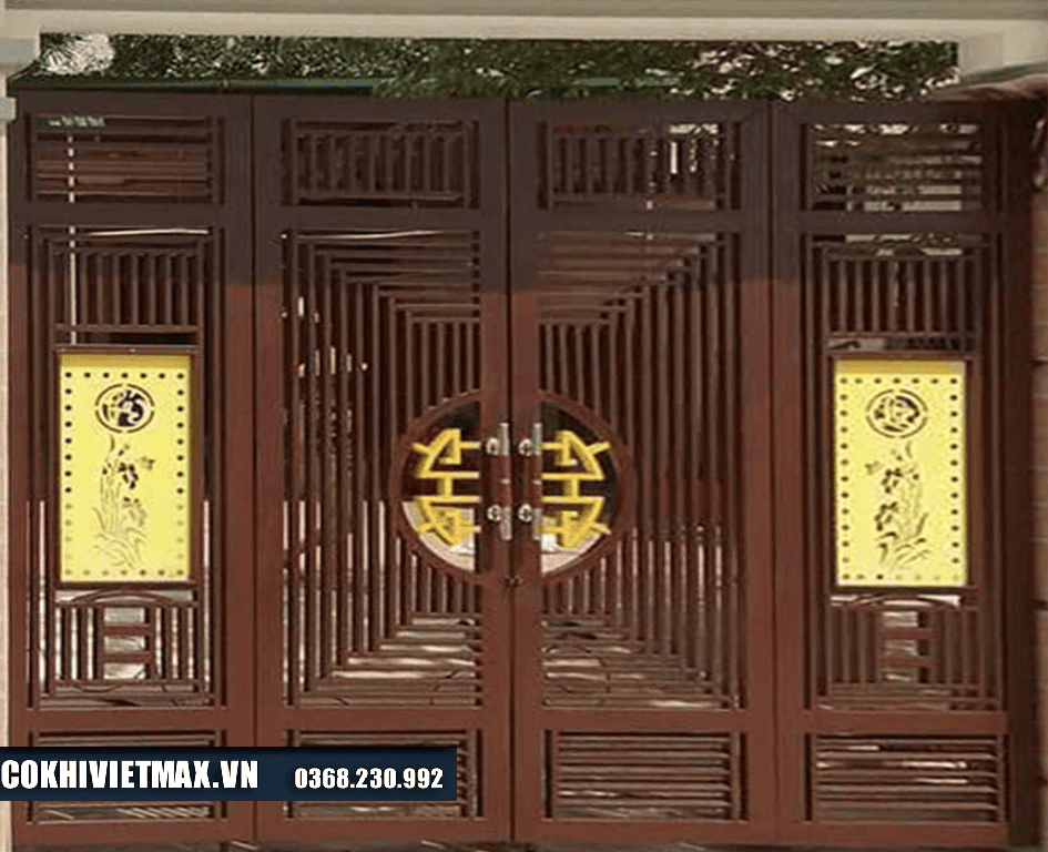 Cách làm cửa cổng sắt 4 cánh