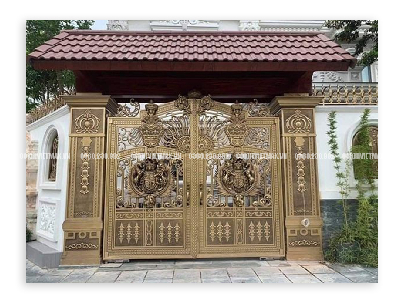 Lắp đặt cổng nhôm đúc chất lượng cao Cokhivietmax.vn