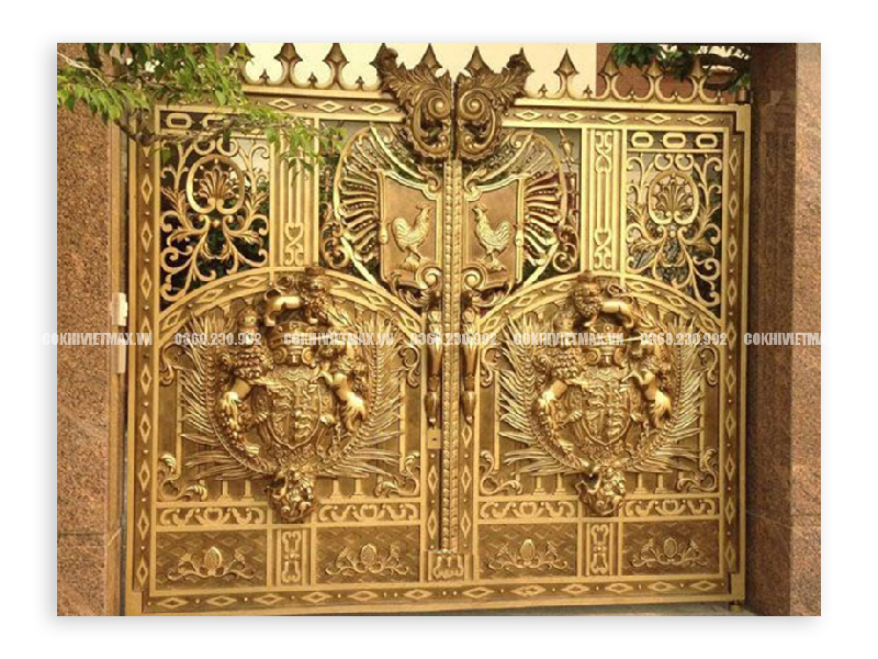 Mẫu cửa nhôm đúc cao cấp cho biệt thự