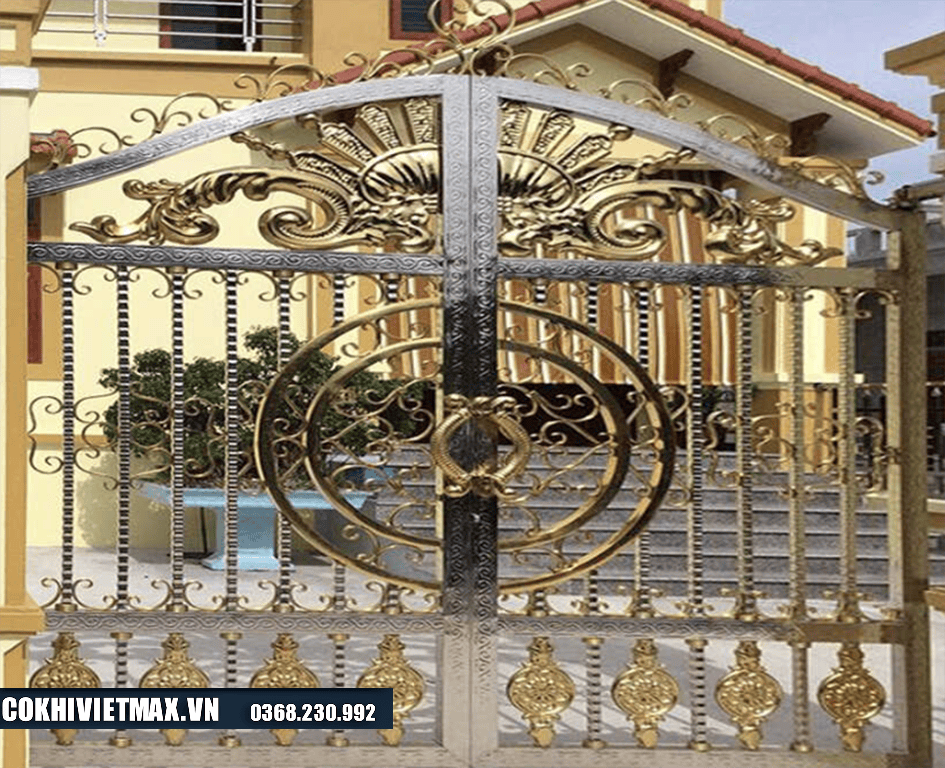 mẫu cửa cổng inox 