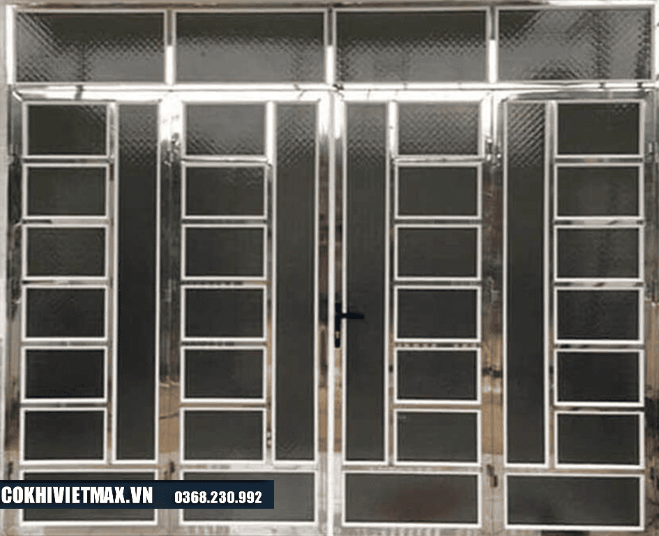 mẫu cửa cổng inox 