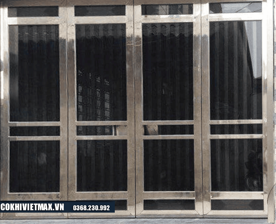 mẫu cửa cổng inox 
