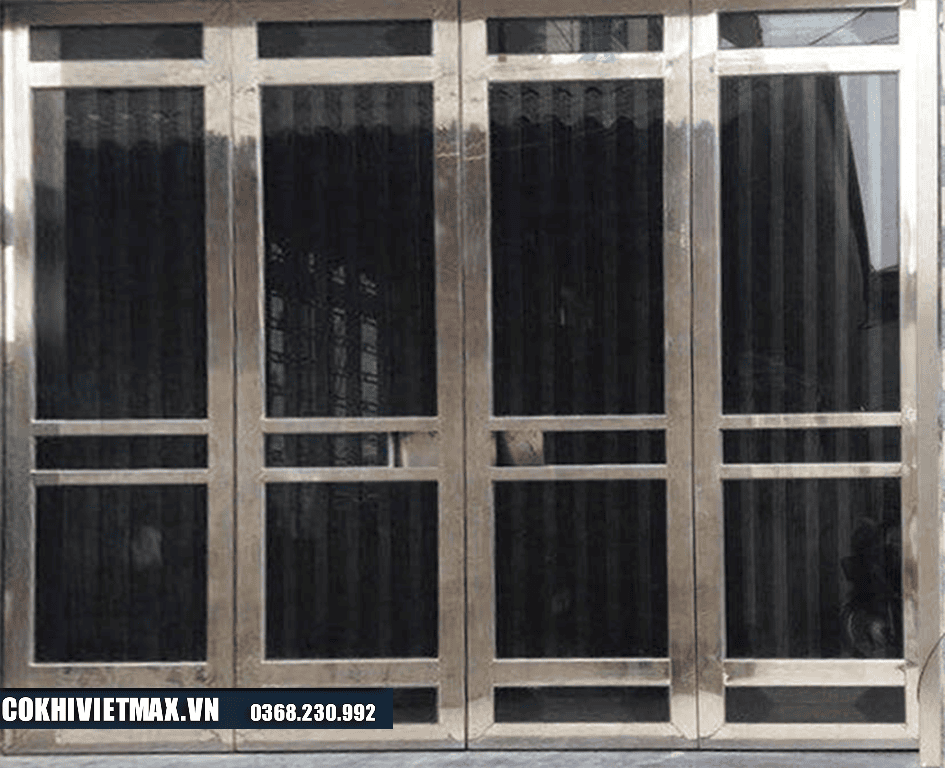 mẫu cửa cổng inox 