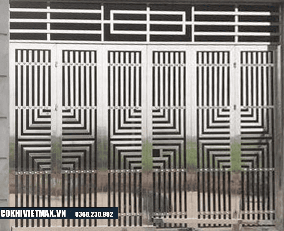 mẫu cửa cổng inox 