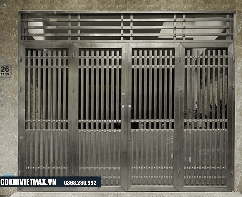 mẫu cửa cổng inox 