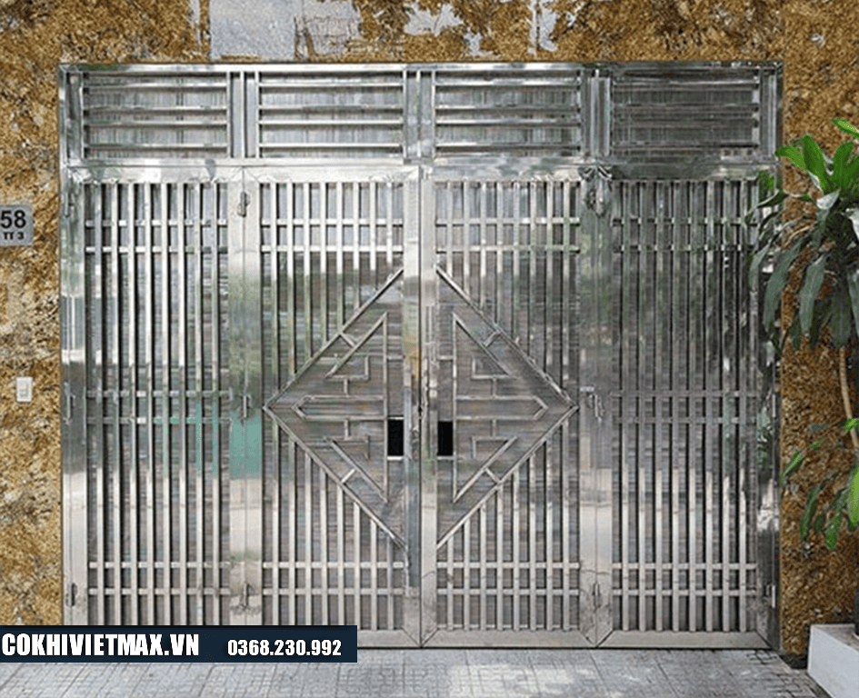 mẫu cửa cổng inox 
