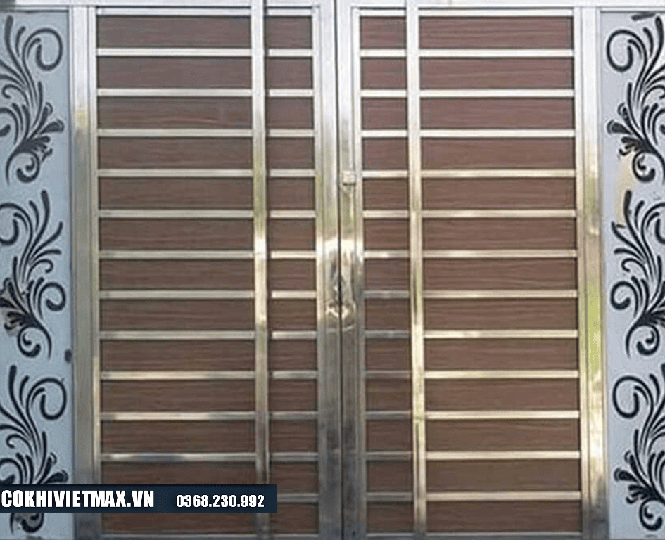 mẫu cửa cổng inox 