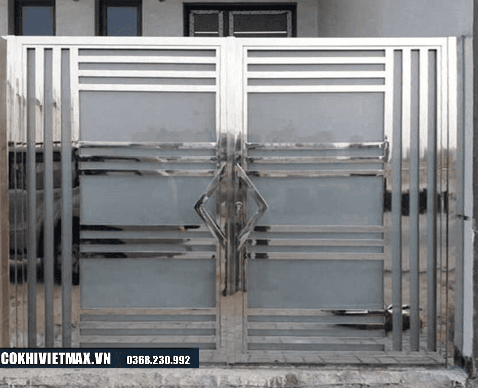 mẫu cửa cổng inox 