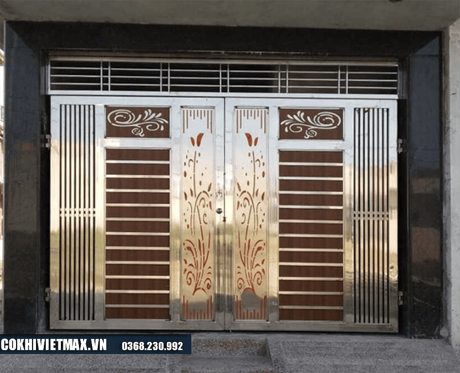 mẫu cửa cổng inox 