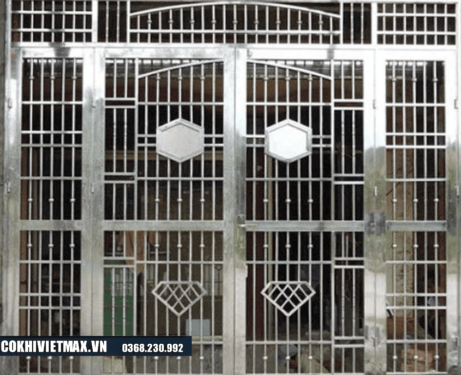 mẫu cửa cổng inox 