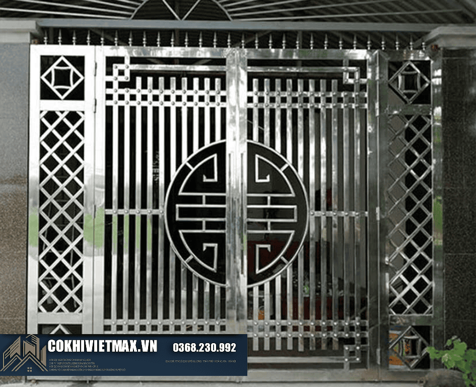mẫu cửa cổng inox 