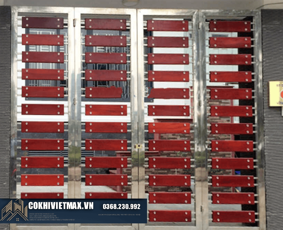 mẫu cửa cổng inox 