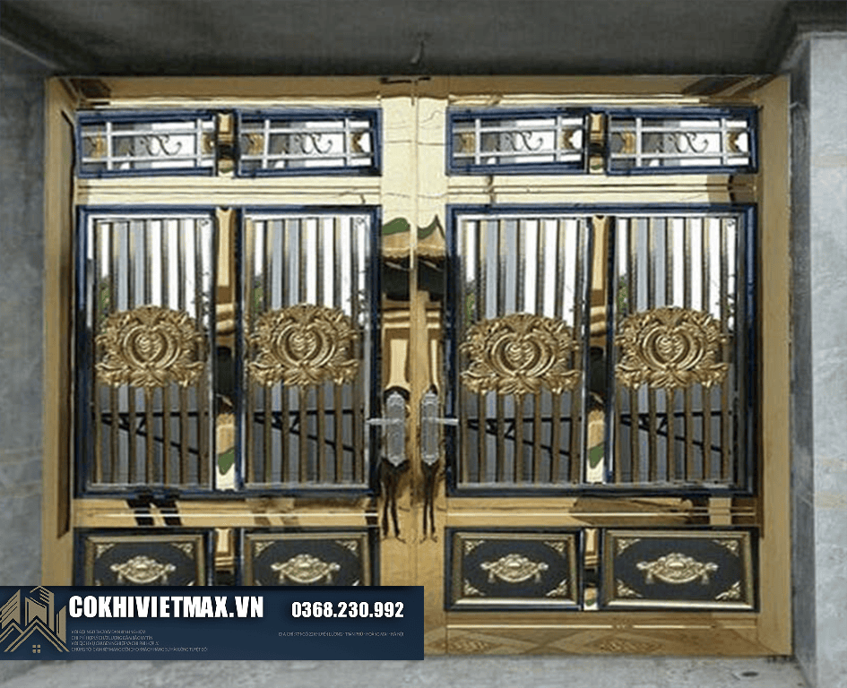 mẫu cửa cổng inox 