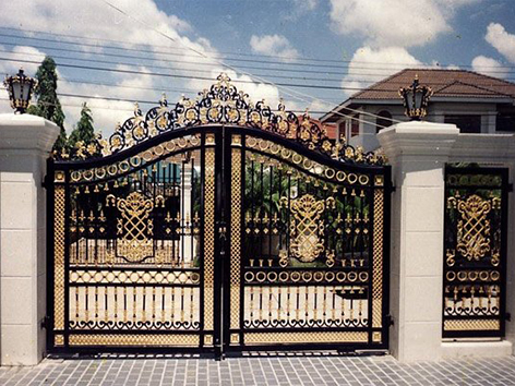 100 mẫu cửa cổng sắt đẹp nhất - Cửa Cổng Sắt 2 Cánh