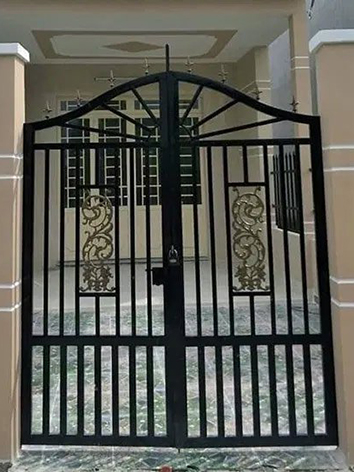 100 mẫu cửa cổng sắt đẹp nhất - Cửa Cổng Sắt 2 Cánh