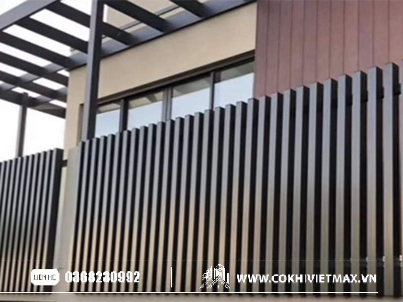 Hàng rào sắt hộp mạ kẽm