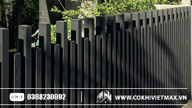 Hàng rào sắt hộp mạ kẽm 