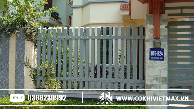 Hàng rào sắt hộp mạ kẽm 
