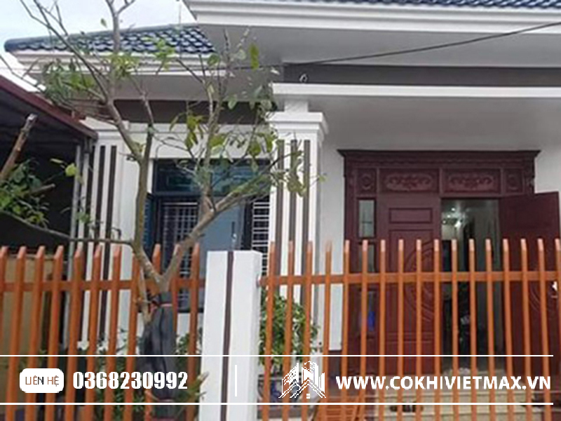 Hàng rào sắt hộp mạ kẽm