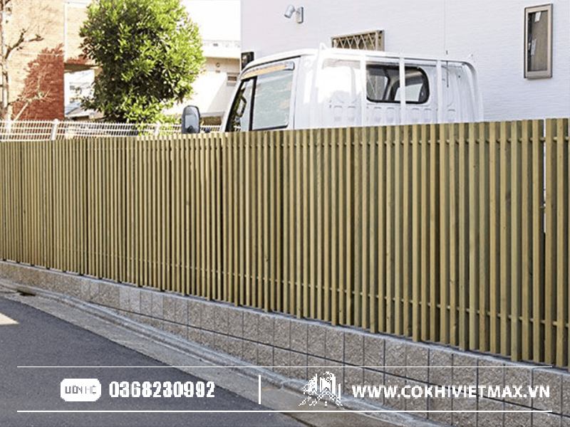 Hàng rào sắt hộp mạ kẽm chữ nhật