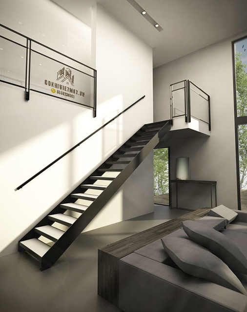 làm cầu thang sắt giá rẻ