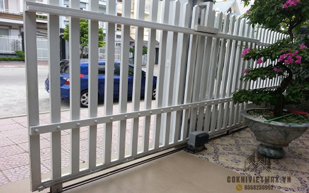cổng sắt cửa lùa tự động