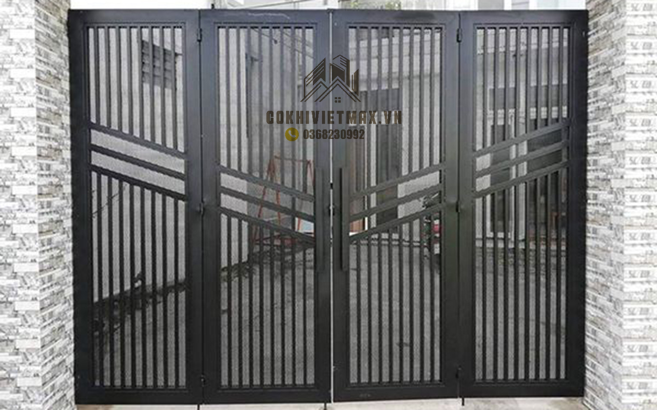  Báo giá làm cửa cổng sắt hộp tại hà nội