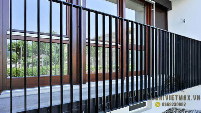 Làm lan can sắt hiên ban công 
