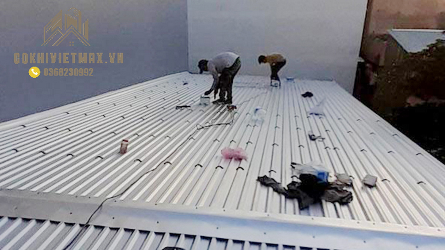 làm mái tôn tại Mê Linh
