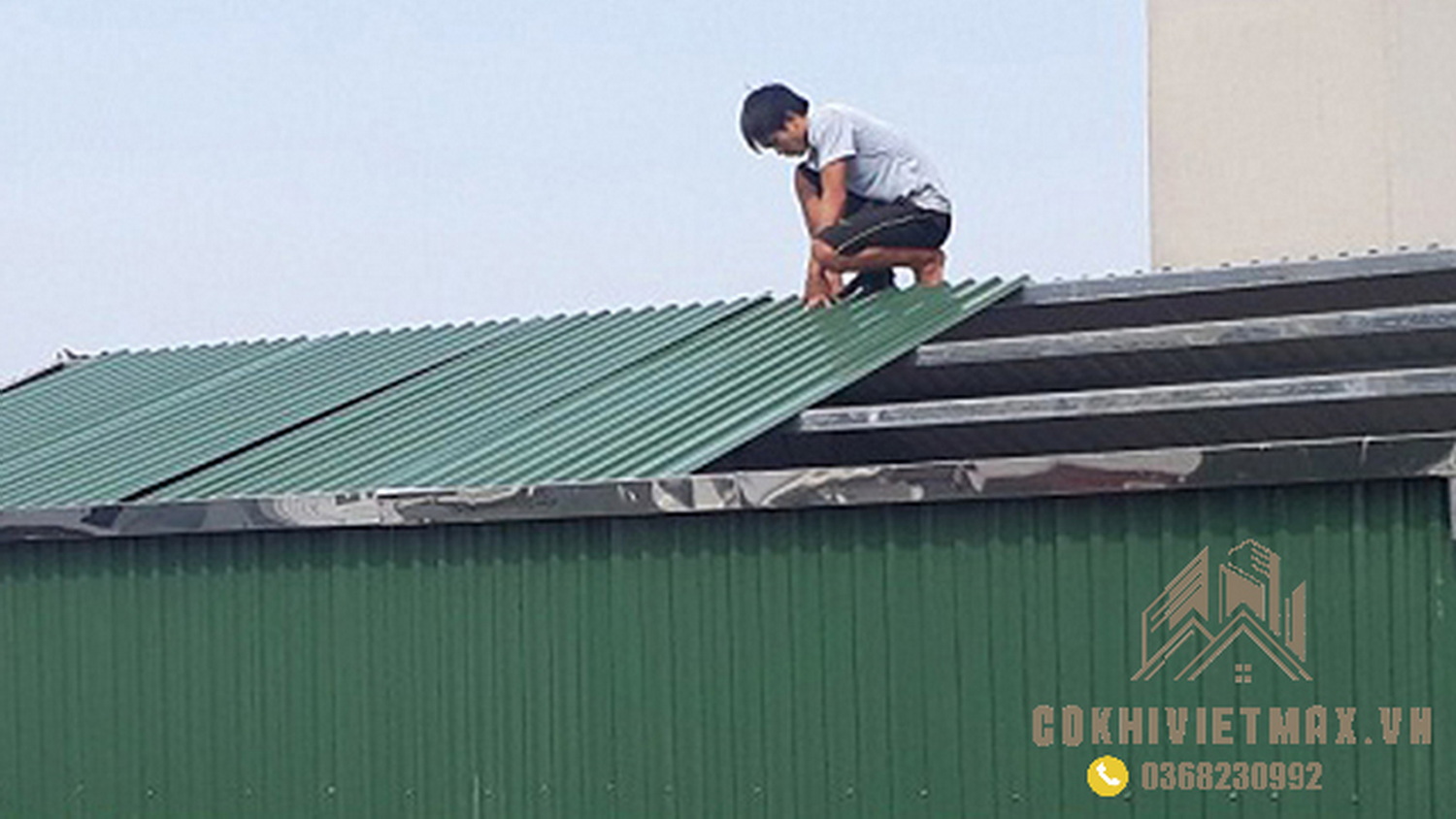 làm mái tôn tại Hoàng Mai