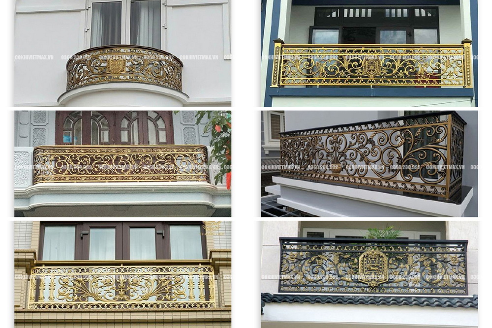 lan can sắt ban công 