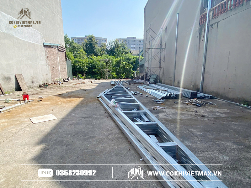 khung kèo làm mái tôn nhà xưởng
