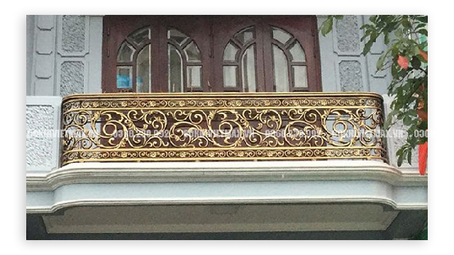 Thi công lan can nhôm đúc tại Hà Nội