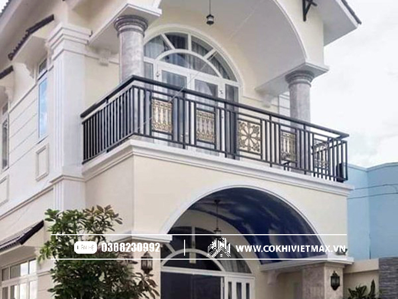 mẫu lan can ban công sắt hiện đại