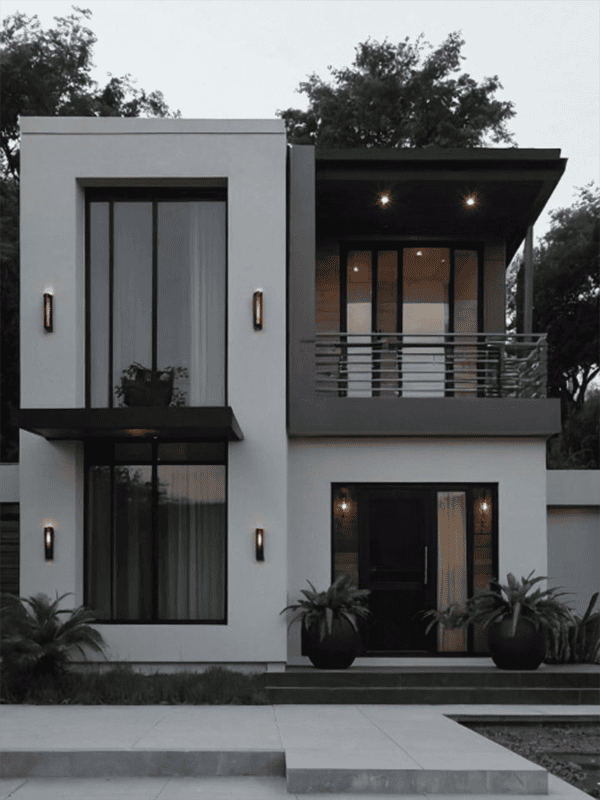 lan can ban công nhà ống hiện đại