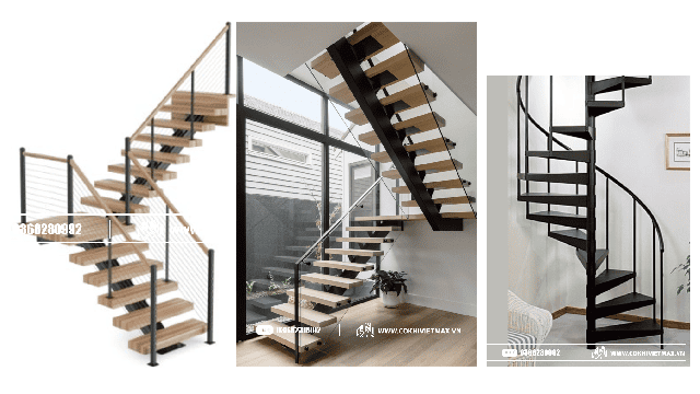 mẫu cầu thang sắt đẹp