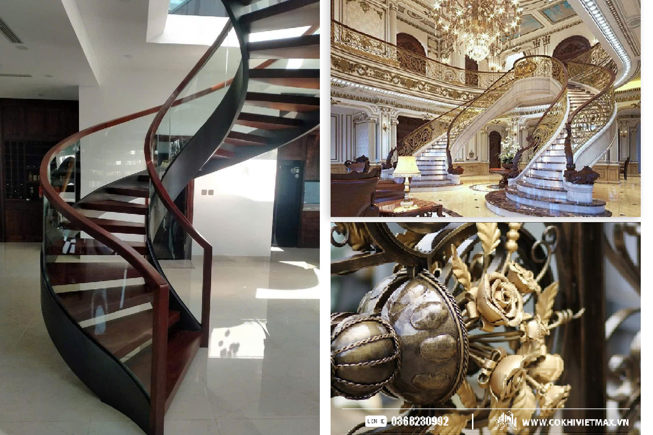 Cầu thang sắt nghệ thuật