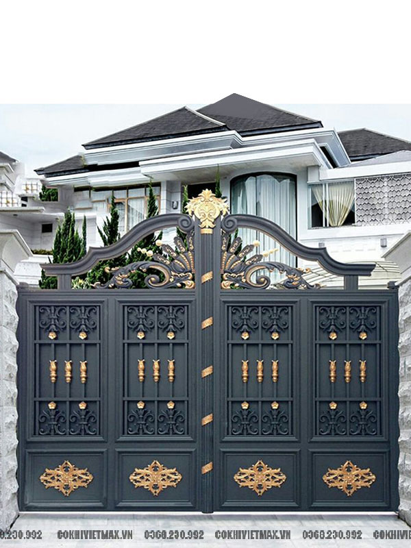 mẫu cổng sắt đẹp nhà phố 