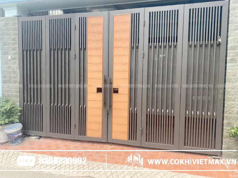 &nbsp;Mẫu Cổng Sắt 6 Cánh Đẹp