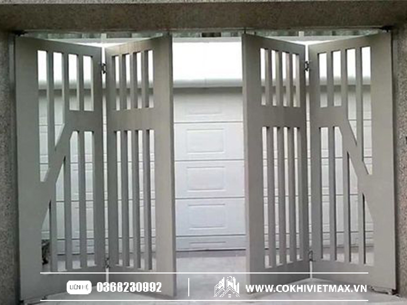 Cửa sắt hộp 4 cánh