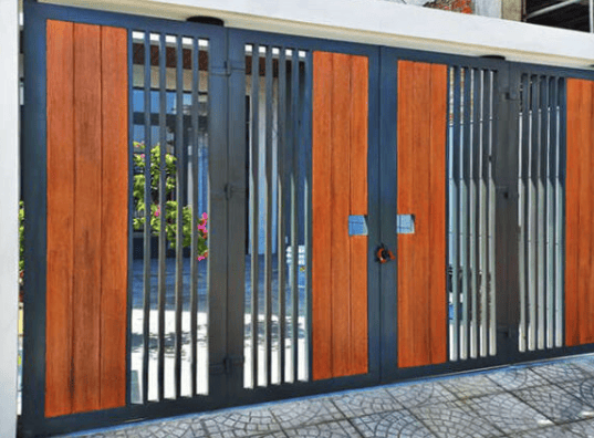 mẫu cửa sắt 4 cánh 