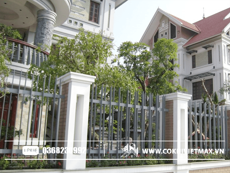 mẫu hàng rào sắt đẹp 