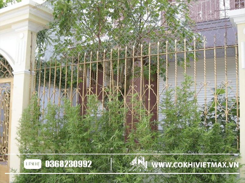 mẫu hàng rào sắt đẹp 