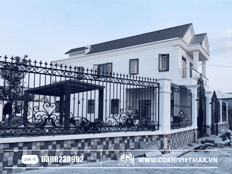 mẫu hàng rào sắt đẹp 