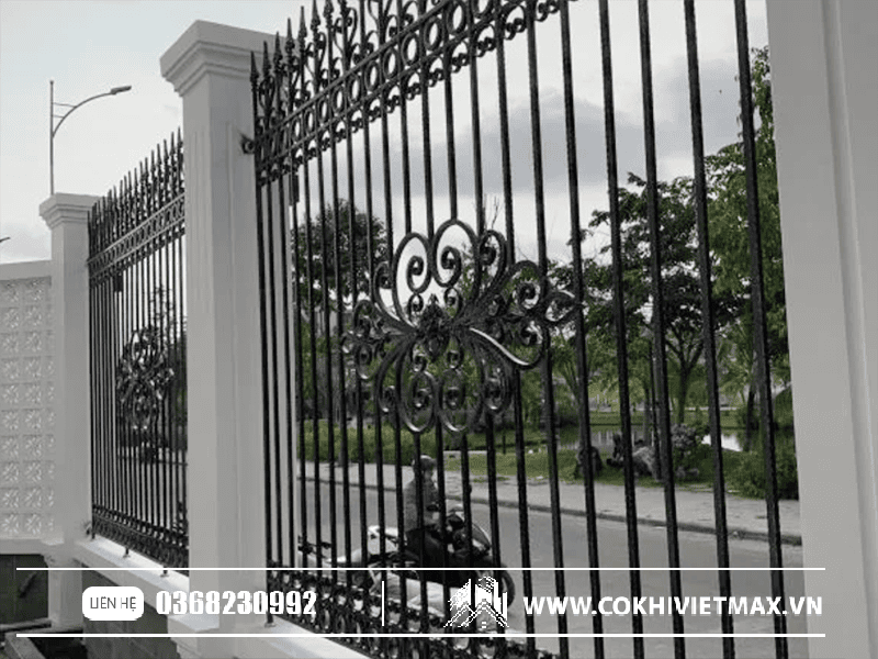 mẫu hàng rào sắt đẹp 