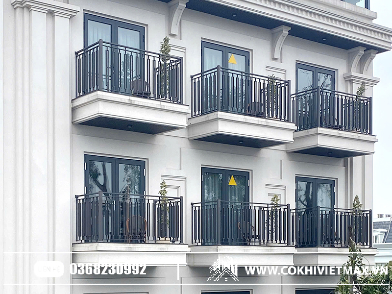 mẫu lan can ban công sắt hiện đại