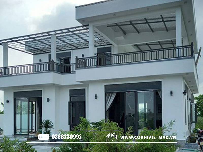 mẫu lan can ban công sắt hiện đại