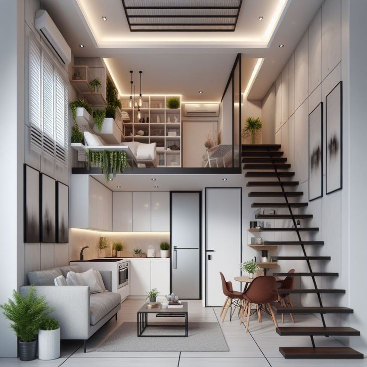 Chiều cao nhà gác lửng lý tưởng với thiết kế hiện đại